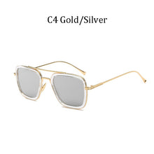 Load image into Gallery viewer, Tony Stark Flight Style Sunglasses Men Square Brand Design Sun Glasses women Oculos Retro male male