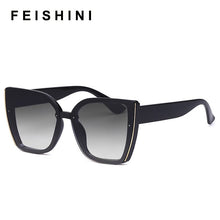 Carica l&#39;immagine nel visualizzatore di Gallery, Cat eye Occhiali da sole firmati Donna 2023 Occhiali da sole retrò Occhiali oversize quadrati Oculos De Sol