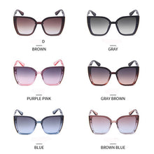 Carica l&#39;immagine nel visualizzatore di Gallery, Cat eye Occhiali da sole firmati Donna 2023 Occhiali da sole retrò Occhiali oversize quadrati Oculos De Sol