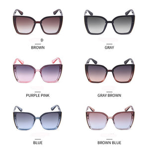 Cat eye Occhiali da sole firmati Donna 2023 Occhiali da sole retrò Occhiali oversize quadrati Oculos De Sol