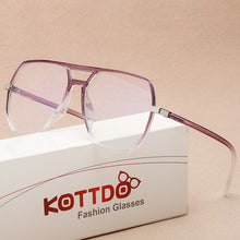 Load image into Gallery viewer, Transparent Computer Glasses Women Men Anti Blue Light Eyewear Oversize Optical Clear Spectacle Eyeglasses Prescription