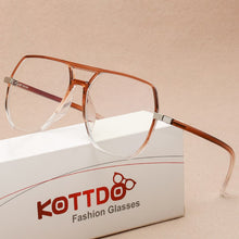 Load image into Gallery viewer, Transparent Computer Glasses Women Men Anti Blue Light Eyewear Oversize Optical Clear Spectacle Eyeglasses Prescription