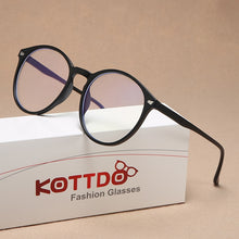 Load image into Gallery viewer, Transparent Round Eyeglasses Plastic Women Spectacle Myopia Glasses Nerd Men Optical Glasses Frame Optical Clear Lens