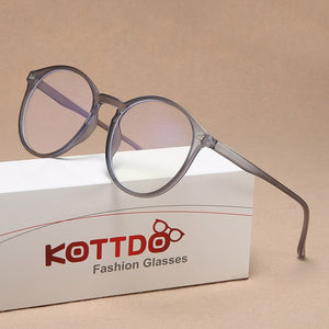 Transparent Round Eyeglasses Plastic Women Spectacle Myopia Glasses Nerd Men Optical Glasses Frame Optical Clear Lens