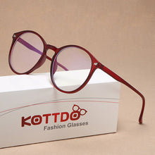 Load image into Gallery viewer, Transparent Round Eyeglasses Plastic Women Spectacle Myopia Glasses Nerd Men Optical Glasses Frame Optical Clear Lens