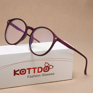 Transparent Round Eyeglasses Plastic Women Spectacle Myopia Glasses Nerd Men Optical Glasses Frame Optical Clear Lens