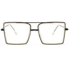 Load image into Gallery viewer, Transparent Square Sunglasses Metal Frame Women Overize Glasses Men Eyeglasses Frame Nerd pPlain Glasses Clear Shades