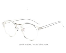 Carica l&#39;immagine nel visualizzatore di Gallery, Transparent round glasses clear frame Women Spectacle myopia glasses  Men EyeGlasses Frame nerd optical frames clear