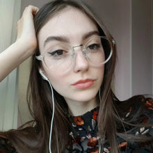 Load image into Gallery viewer, Transparent round glasses clear frame Women Spectacle myopia glasses  Men EyeGlasses Frame nerd optical frames clear