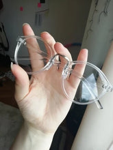 Load image into Gallery viewer, Transparent round glasses clear frame Women Spectacle myopia glasses  Men EyeGlasses Frame nerd optical frames clear