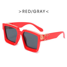 Load image into Gallery viewer, Trend Big Frame Sunglasses Green Marble Print Street Shooting Catwalk Solid Eye Sun Glasses for Women Eyewear