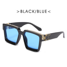 Load image into Gallery viewer, Trend Big Frame Sunglasses Green Marble Print Street Shooting Catwalk Solid Eye Sun Glasses for Women Eyewear
