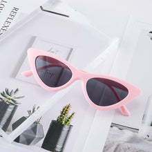 Load image into Gallery viewer, Triangle  Retro Alloy Cat Eye Ladies Sexy Retro Cat Eye Sunglasses Brand Designer Color Glasses TEP Concave Convex