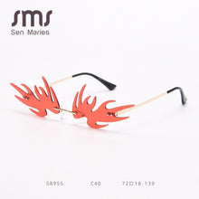 Load image into Gallery viewer, Ultralight Monster Sunglasses Women 2023 Small Cat Eye Rimless Sun Glasses Men Female Punk Glasses Shades UV400 Oculos