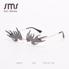 Load image into Gallery viewer, Ultralight Monster Sunglasses Women 2023 Small Cat Eye Rimless Sun Glasses Men Female Punk Glasses Shades UV400 Oculos