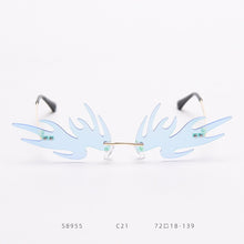 Load image into Gallery viewer, Ultralight Monster Sunglasses Women 2023 Small Cat Eye Rimless Sun Glasses Men Female Punk Glasses Shades UV400 Oculos
