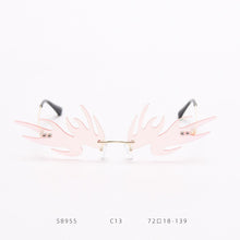 Load image into Gallery viewer, Ultralight Monster Sunglasses Women 2023 Small Cat Eye Rimless Sun Glasses Men Female Punk Glasses Shades UV400 Oculos