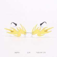 Load image into Gallery viewer, Ultralight Monster Sunglasses Women 2023 Small Cat Eye Rimless Sun Glasses Men Female Punk Glasses Shades UV400 Oculos