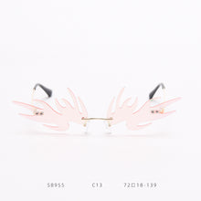 Load image into Gallery viewer, Ultralight Monster Sunglasses Women Small Cat Eye Rimless Sun Glasses Men Female Punk Glasses Shades UV400 Oculos