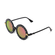 Load image into Gallery viewer, Unisex Round Retro Sunglasses Women Vintage Glasses Circle Classic Bee Letter Sun Glasses Men Shades Visor Oculos Top