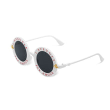 Load image into Gallery viewer, Unisex Round Retro Sunglasses Women Vintage Glasses Circle Classic Bee Letter Sun Glasses Men Shades Visor Oculos Top