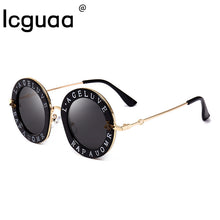 Load image into Gallery viewer, Unisex Round Shades Women 2023  Brand Desinger Sun Glasses Circle Classic Bee Letter Men Sunglasses
