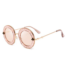 Load image into Gallery viewer, Unisex Round Shades Women 2023  Brand Desinger Sun Glasses Circle Classic Bee Letter Men Sunglasses