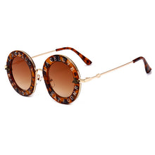 Load image into Gallery viewer, Unisex Round Shades Women 2023  Brand Desinger Sun Glasses Circle Classic Bee Letter Men Sunglasses