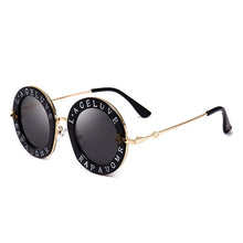 Load image into Gallery viewer, Unisex Round Shades Women 2023  Brand Desinger Sun Glasses Circle Classic Bee Letter Men Sunglasses