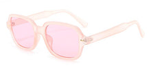 Load image into Gallery viewer, Unisex Square Sunglasses Men Women Popular Small Frame Yellow Sunglasses Female Retro Rivet Glasses Cute Pretty Eyewear