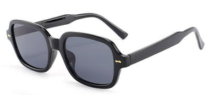 Unisex Square Sunglasses Men Women Popular Small Frame Yellow Sunglasses Female Retro Rivet Glasses Cute Pretty Eyewear