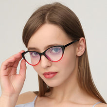 Load image into Gallery viewer, Vintage Cat Eye Glasses Frame Women Eyeglasses Optical Plastic Clear Lens Myopia Glasses for Unisex Eyewear