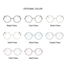 Load image into Gallery viewer, Vintage Clear Lens Glasses Women Nerd Eyewear Retro Metal Frame Eyeglasses Black Small Red Round Circle Eye Glasses
