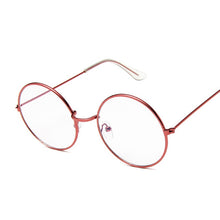 Load image into Gallery viewer, Vintage Clear Lens Glasses Women Nerd Eyewear Retro Metal Frame Eyeglasses Black Small Red Round Circle Eye Glasses