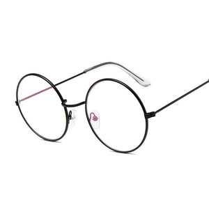 Vintage Clear Lens Glasses Women Nerd Eyewear Retro Metal Frame Eyeglasses Black Small Red Round Circle Eye Glasses
