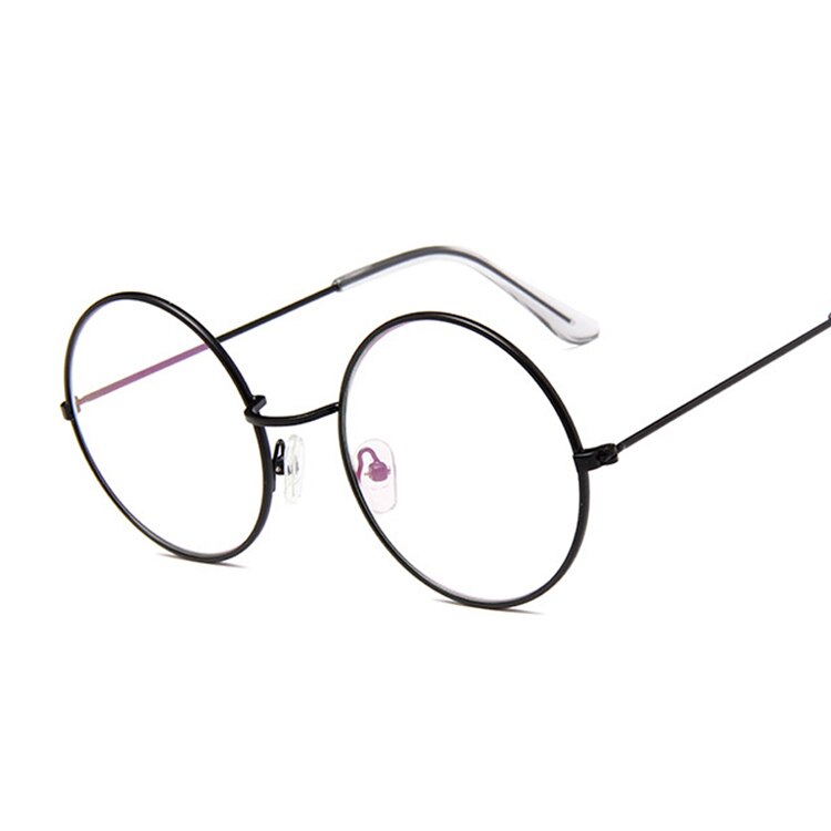 Vintage Clear Lens Glasses Women Nerd Eyewear Retro Metal Frame Eyeglasses Black Small Red Round Circle Eye Glasses