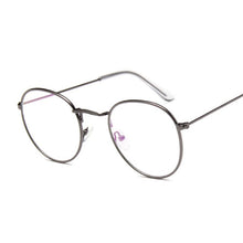 Load image into Gallery viewer, Vintage Clear Lens Pink Glasses Women Nerd Eyewear Retro Metal Frame Eyeglasses Black Small Round Circle Eye Glasses