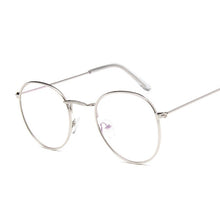 Load image into Gallery viewer, Vintage Clear Lens Pink Glasses Women Nerd Eyewear Retro Metal Frame Eyeglasses Black Small Round Circle Eye Glasses