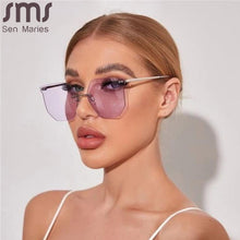 Load image into Gallery viewer, Vintage Sun Glasses Rimless Women Sunglasses Gradient Lens Brand Designer Oculos De Sol Feminino