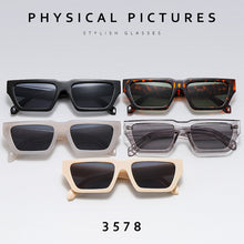Load image into Gallery viewer, Vintage Flat Top Square Sunglasses Women Men  Brand Designer Small Frame Hip Hop Rectangle Sun Glasses Male UV400