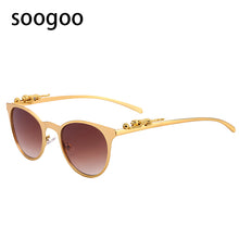 Load image into Gallery viewer, Vintage Golden Leopard Classic Round Sunglasses Men Retro Small Frame  Brand Designer Sun Glasses Women UV400