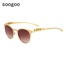 Load image into Gallery viewer, Vintage Golden Leopard Classic Round Sunglasses Men Retro Small Frame  Brand Designer Sun Glasses Women UV400