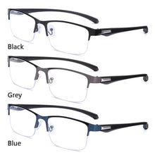 Load image into Gallery viewer, Vintage Half Frame Portable Ultra Light Frame Business Reading Glasses Computer Goggles Anti-Blue Light Glasses