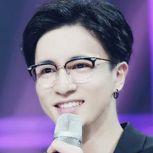 Load image into Gallery viewer, Vintage Half Metal Eyewear glasses frames optical brand design eyeglasses frame Spectacle frame women black oculos de