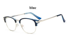 Load image into Gallery viewer, Vintage Half Metal Eyewear glasses frames optical brand design eyeglasses frame Spectacle frame women black oculos de