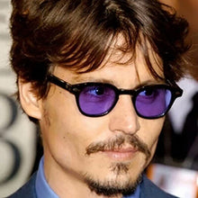 Load image into Gallery viewer, Vintage Johnny Depp Style Round Sunglasses Clear Tinted Lens Brand Design Party Show Sun Glasses Oculos De Sol