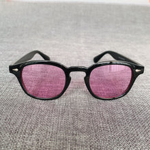 Load image into Gallery viewer, Vintage Johnny Depp Style Round Sunglasses Clear Tinted Lens Brand Design Party Show Sun Glasses Oculos De Sol