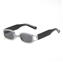 Load image into Gallery viewer, Vintage  Brand Designer Diamond Square Sunglasses Women 2023 Travel Gradient Crystal Small Punk Sun Glasses Shades