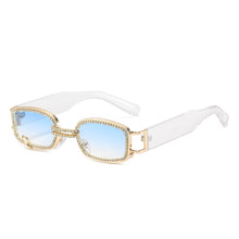 Load image into Gallery viewer, Vintage  Brand Designer Diamond Square Sunglasses Women 2023 Travel Gradient Crystal Small Punk Sun Glasses Shades