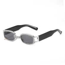 Load image into Gallery viewer, Vintage  Brand Designer Diamond Square Sunglasses Women 2023 Travel Gradient Crystal Small Punk Sun Glasses Shades